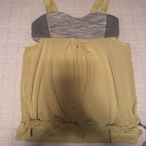 Stylish Yellow and Gray Women's Top